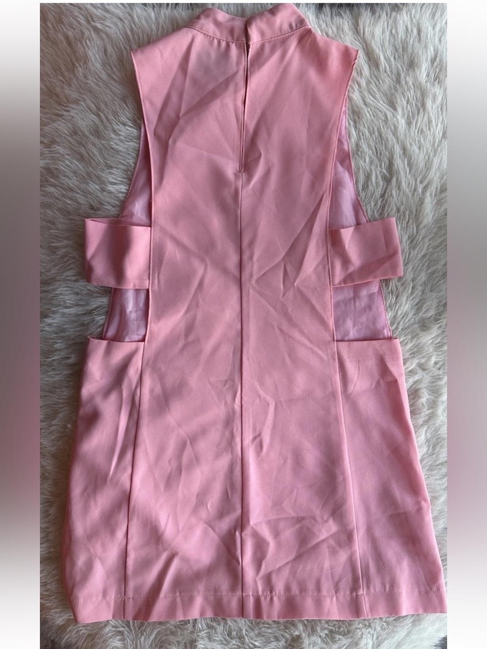 Pixie Market Ballerina Pink Cutout Mini Dress Small - Picture 3 of 12